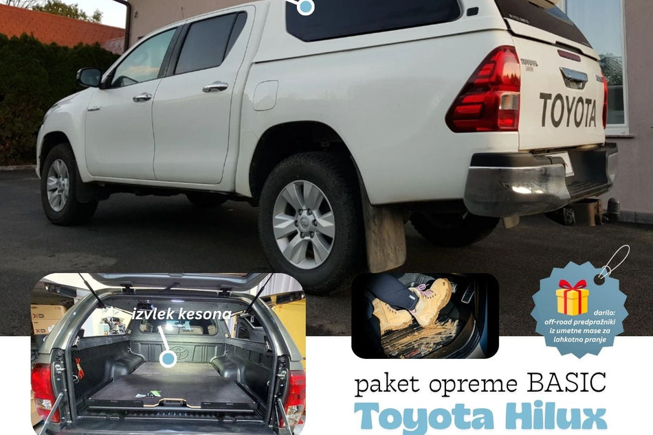 SUPER AKCIJA + DARILO: paket opreme BASIC za Toyoto Hilux 2016+, 2021+