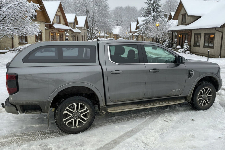 Trda streha Economy City (s fiksnimi stranskimi okni), Ford Ranger 2023+, Double Cab