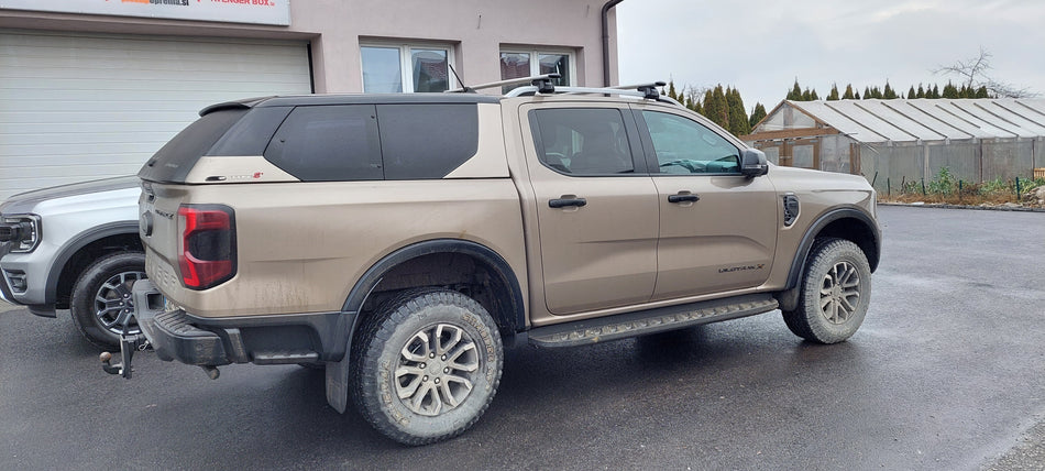 Trda streha Alpha+ Air (stranska okna, rahlo odpiranje navzven) Ford Ranger / Raptor 2023+, Double Cab