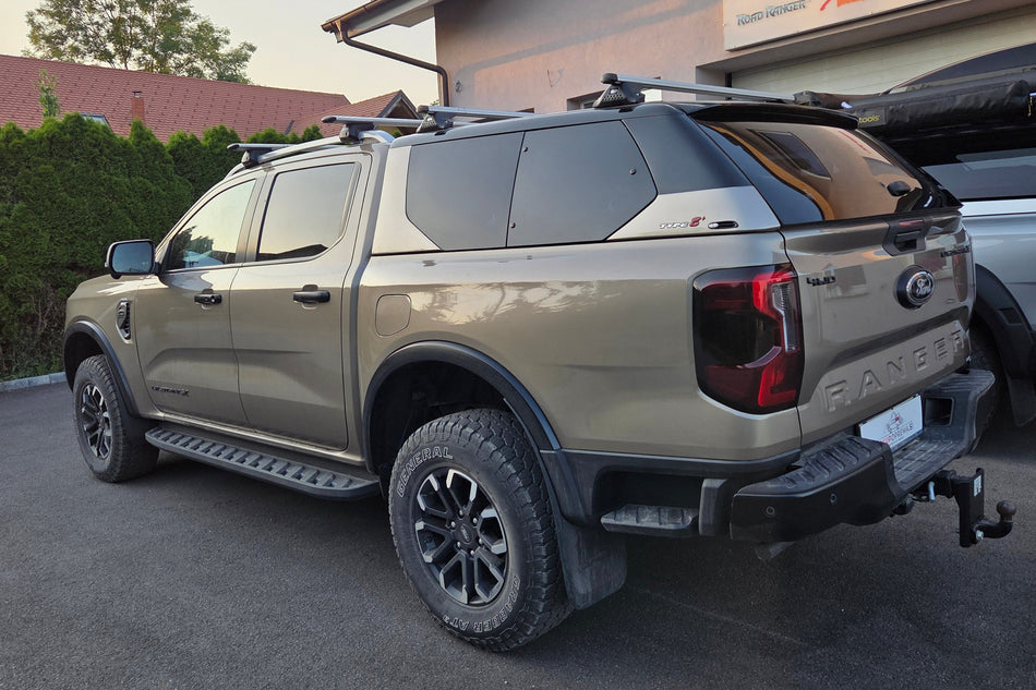 Trda streha Alpha+ Air (stranska okna, rahlo odpiranje navzven) Ford Ranger / Raptor 2023+, Double Cab