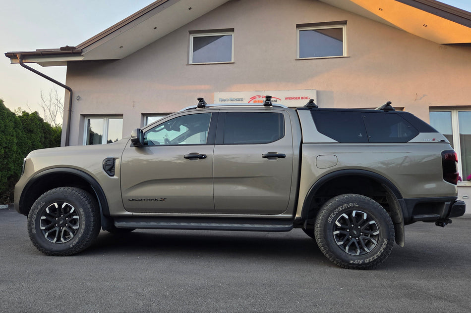 Trda streha Alpha+ Air (stranska okna, rahlo odpiranje navzven) Ford Ranger / Raptor 2023+, Double Cab
