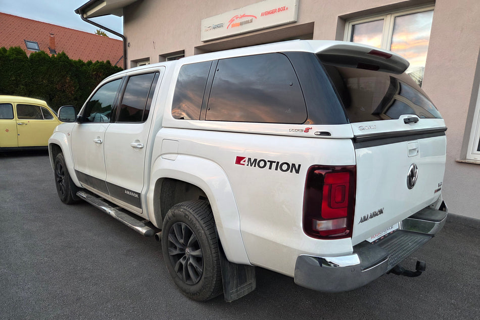 Rabljena (kot nova) Trda streha Alpha E+ (s stranskimi toniranimi okni z rahlim odpiranjem), VW Amarok 2010-2015, 2016-2022, Double Cab