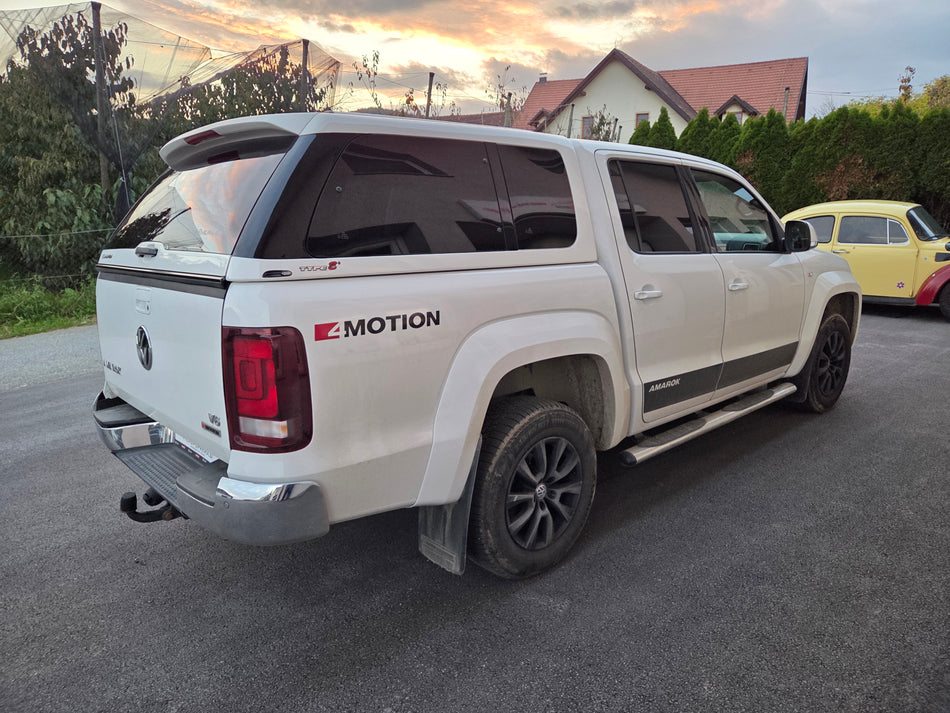 Rabljena (kot nova) Trda streha Alpha E+ (s stranskimi toniranimi okni z rahlim odpiranjem), VW Amarok 2010-2015, 2016-2022, Double Cab