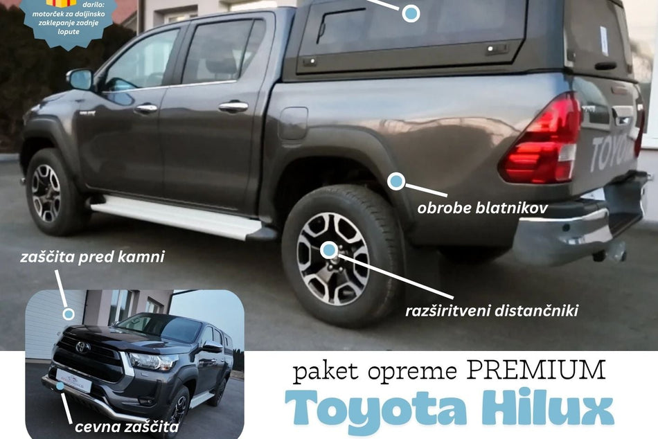 SUPER AKCIJA + DARILO: paket opreme PREMIUM za Toyoto Hilux 2016+, 2021+