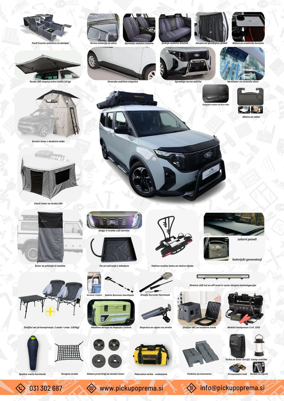 PAKET KAMPER "ULTIMATE" ZA FORD TOURNEO / TRANSIT COURIER 2024+