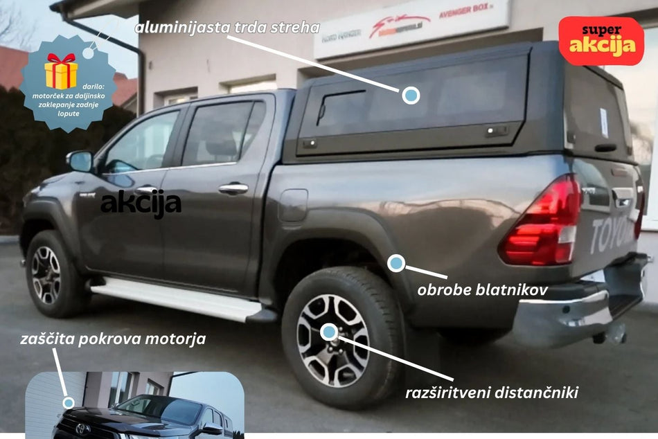 SUPER AKCIJA + DARILO: paket opreme PREMIUM za Toyoto Hilux 2016+, 2021+