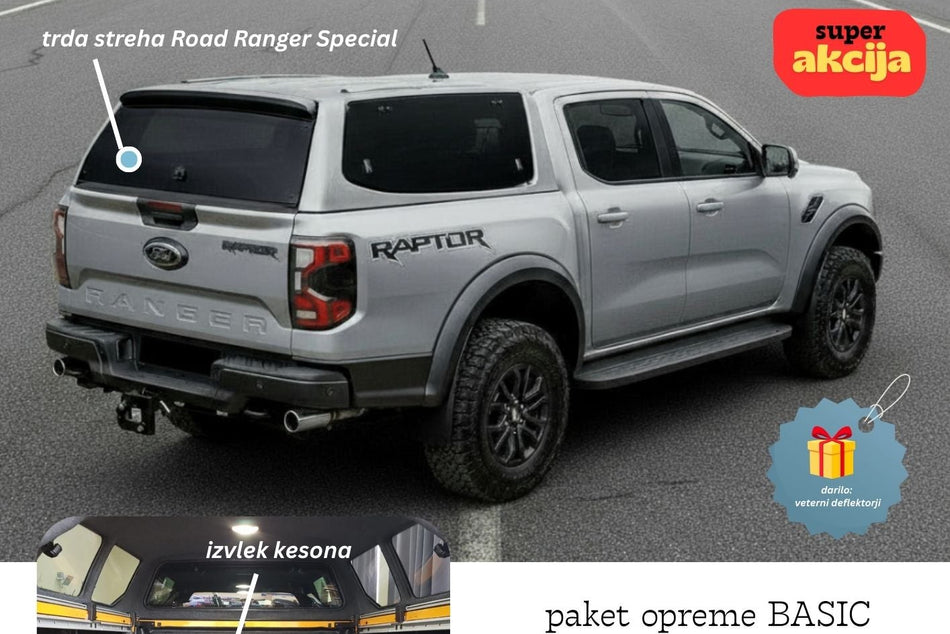 SUPER AKCIJA + DARILO: Paket opreme BASIC za Ford Ranger / Raptor 2023+
