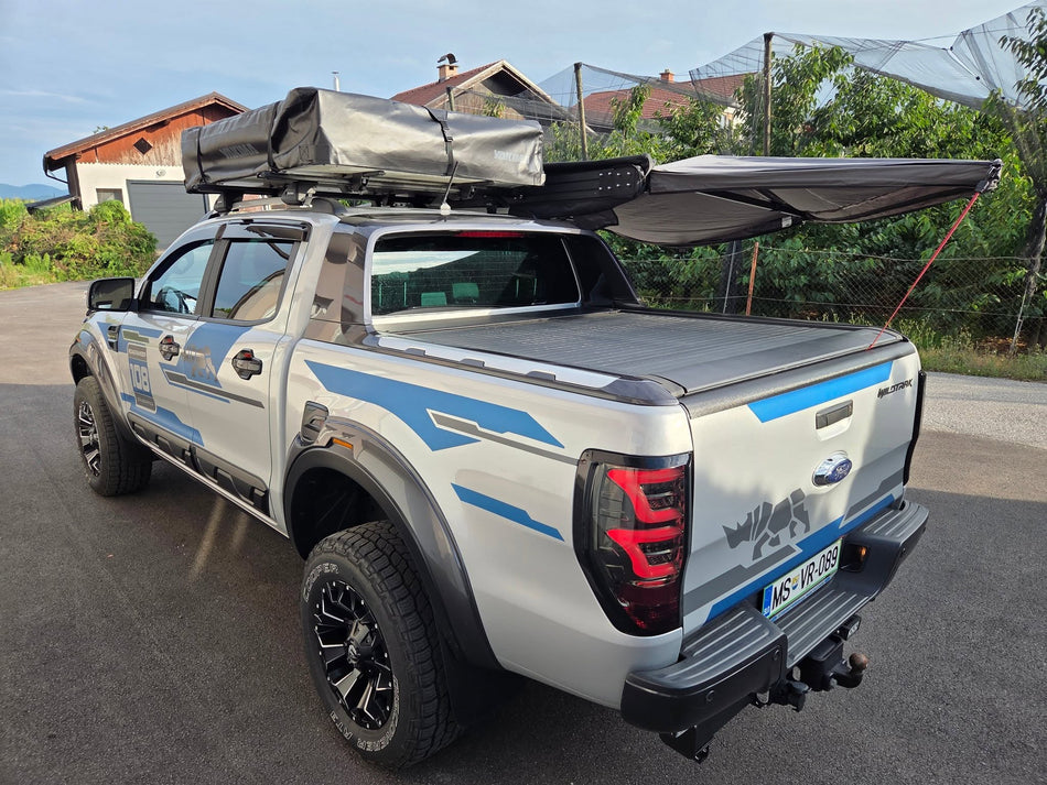 Električni rolo za Ford Ranger 2019-2022, DC in strešni šotor Yakima za 2 osebi