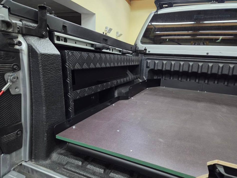 Stranski aluminijasti kovček s policami( levi ali desni) za vsa pick-up vozila