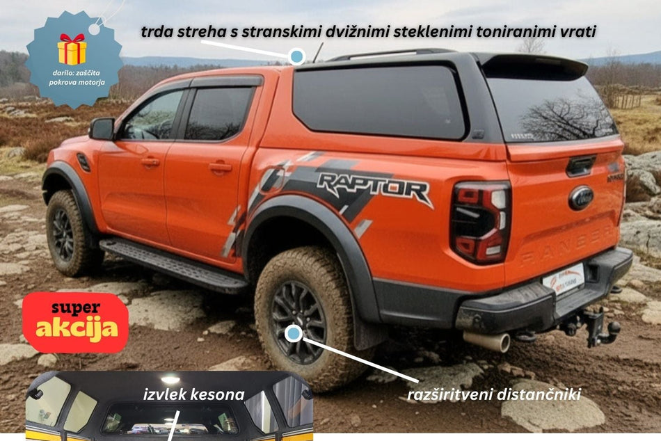 SUPER AKCIJA + DARILO: Paket opreme PREMIUM za Ford Ranger / Raptor 2023+