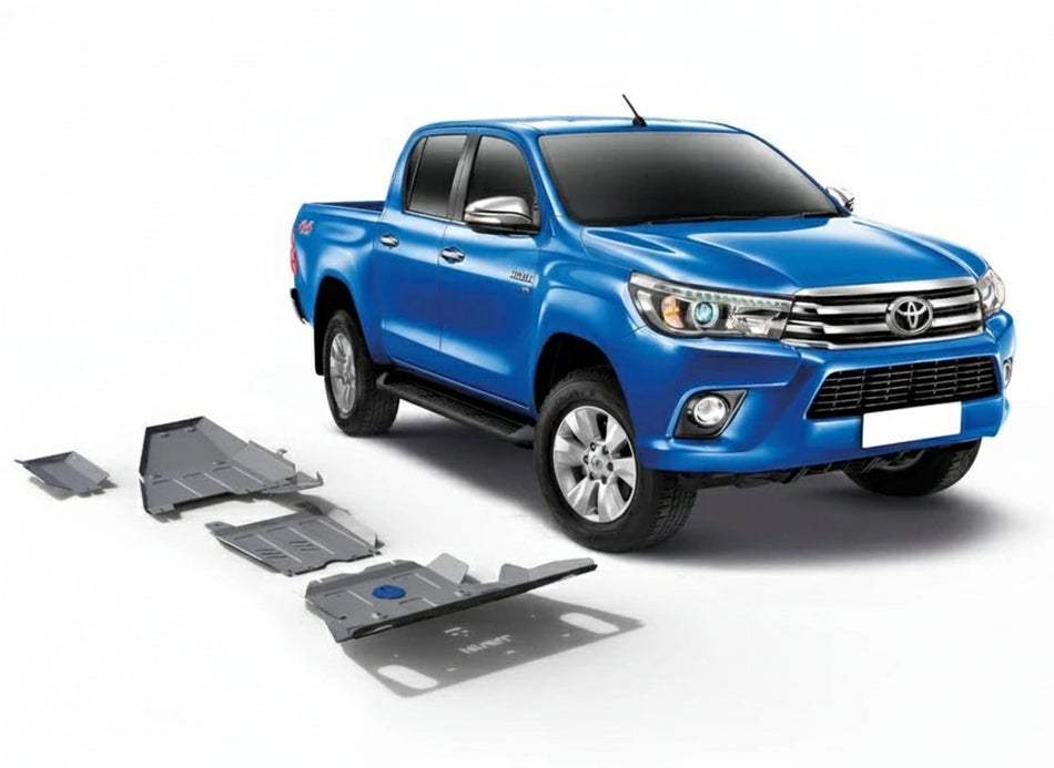 Podvozna zaščita set (4mm aluminij), Toyota Hilux 2021+, Double Cab