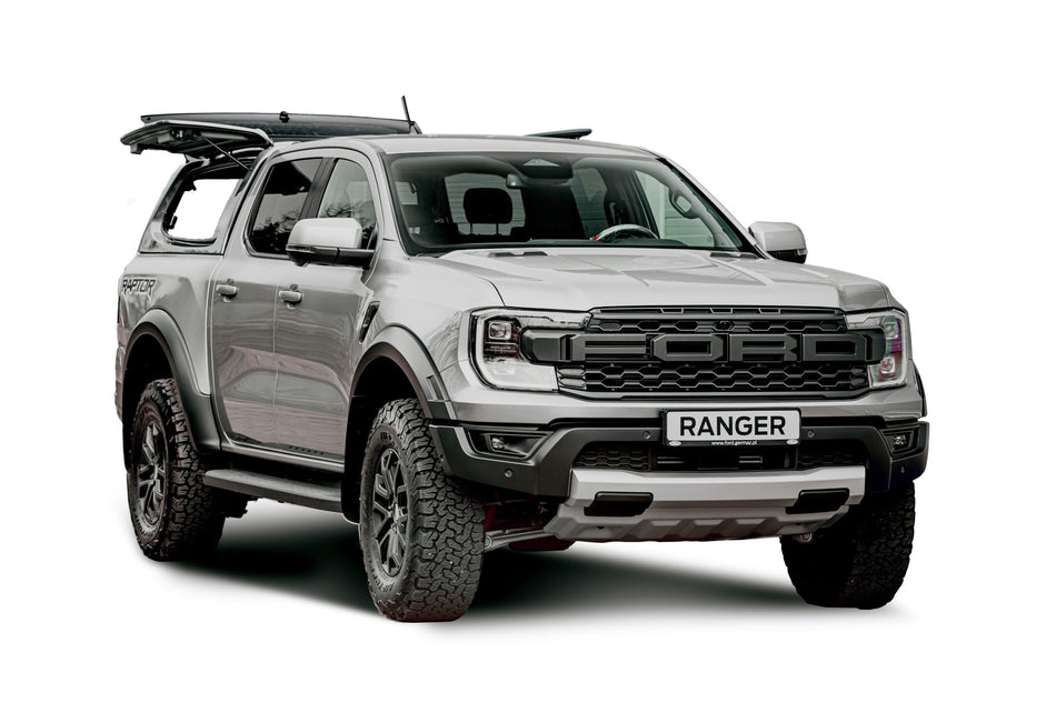 Trda streha RH5 PROFI+ (stranska dvižna steklena vrata), Ford Ranger / Raptor 2023+, Double Cab