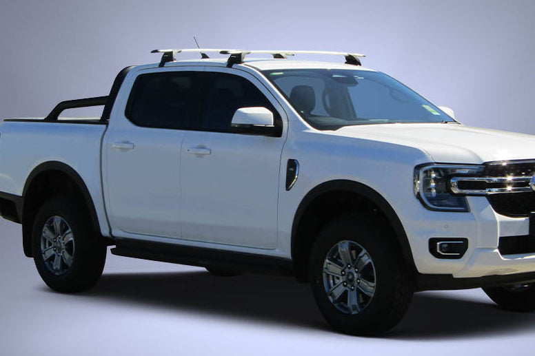 Prečni nosilci Yakima Aero ThruBar za strehe brez vzdolžnih nosilcev (pritrditev na robove strehe pod vrati), Ford Ranger 2012-2022, 2023+