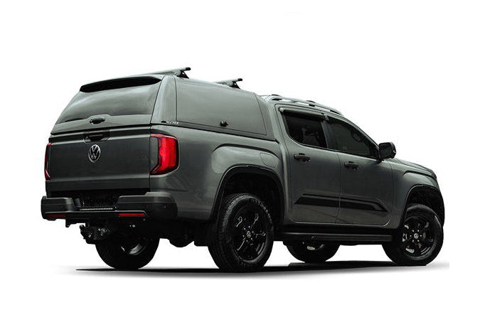 Trda streha Alpha CMX s stranskimi dvižnimi masivnimi vrati za VW Amarok 2023+ , Double Cab
