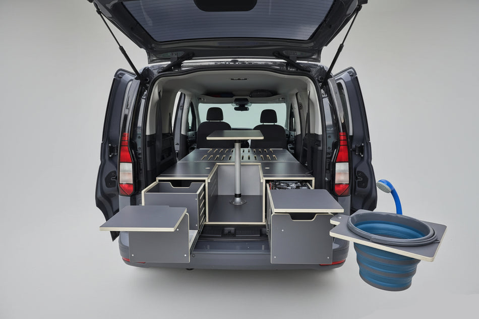 Komplet za kampiranje: Volkswagen Caddy, ID BUZZ, Transporter, Caravelle, Crafter, Sharan