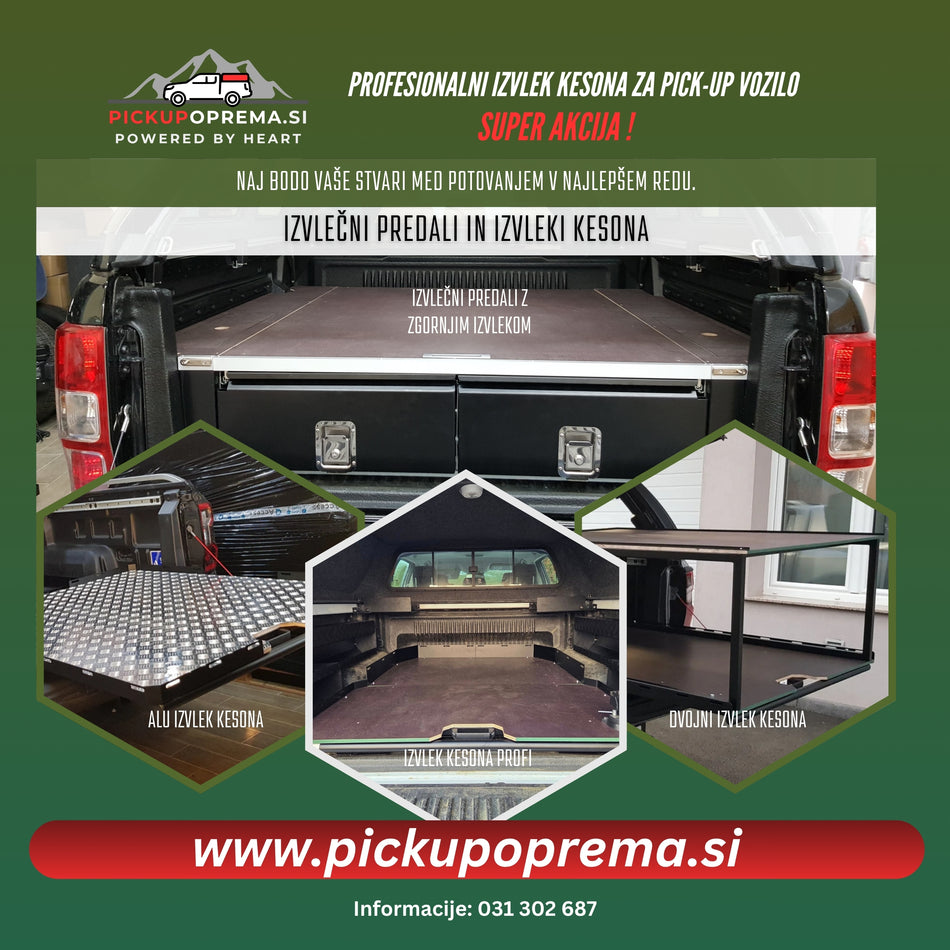 Izvlek kesona za pick-up vozilo