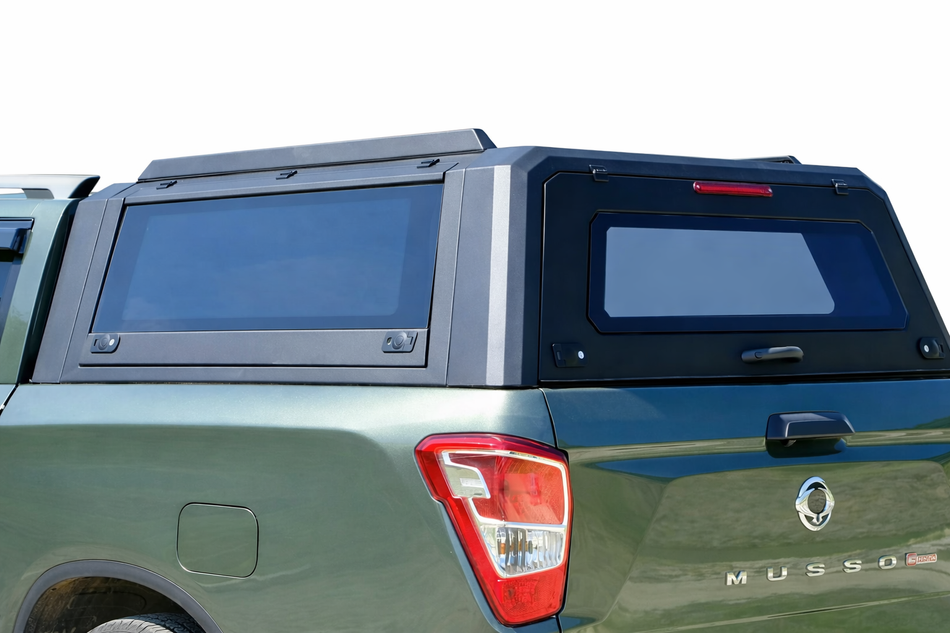 Aluminijasta trda streha s stranskimi dvižnimi steklenimi vrati za KGM SsangYong Musso Grand
