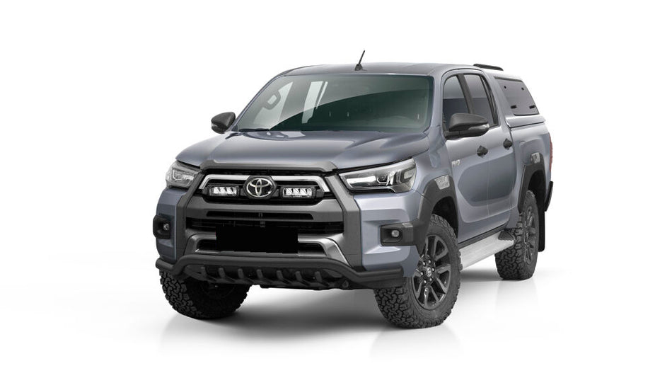 Nizka cevna zaščita s podvoznimi cevmi za Toyoto Hilux 2016+, 2021+