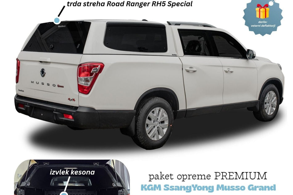 SUPER AKCIJA + DARILO: paket opreme PREMIUM za KGM SsangYong Musso Grand 2021+, Double Cab