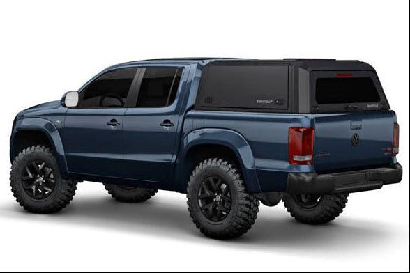 Hardtop Smartcap EVOa Adventure z zadnjimi zastekljenimi vrati in stranskimi polnimi dvižnimi vrati z Molle paneli za VW Amarok 2023+, Double Cab