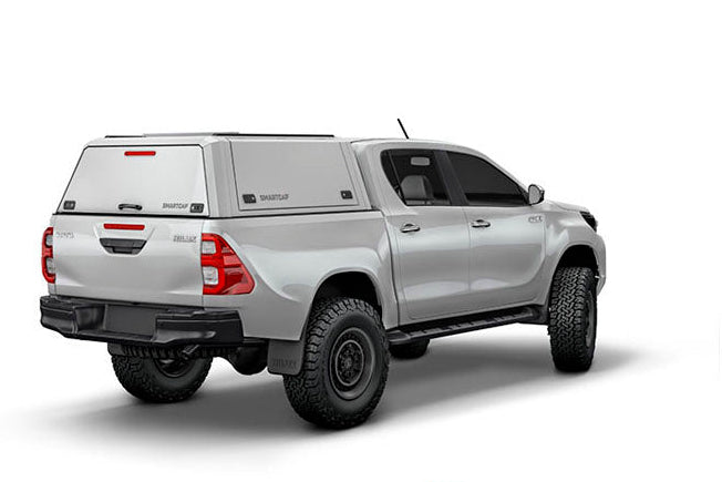 Hardtop Smartcap EVOd Defender z zadnjimi in stranskimi polnimi dvižnimi vrati, Toyota Hilux 2016+, 2021+, Double Cab