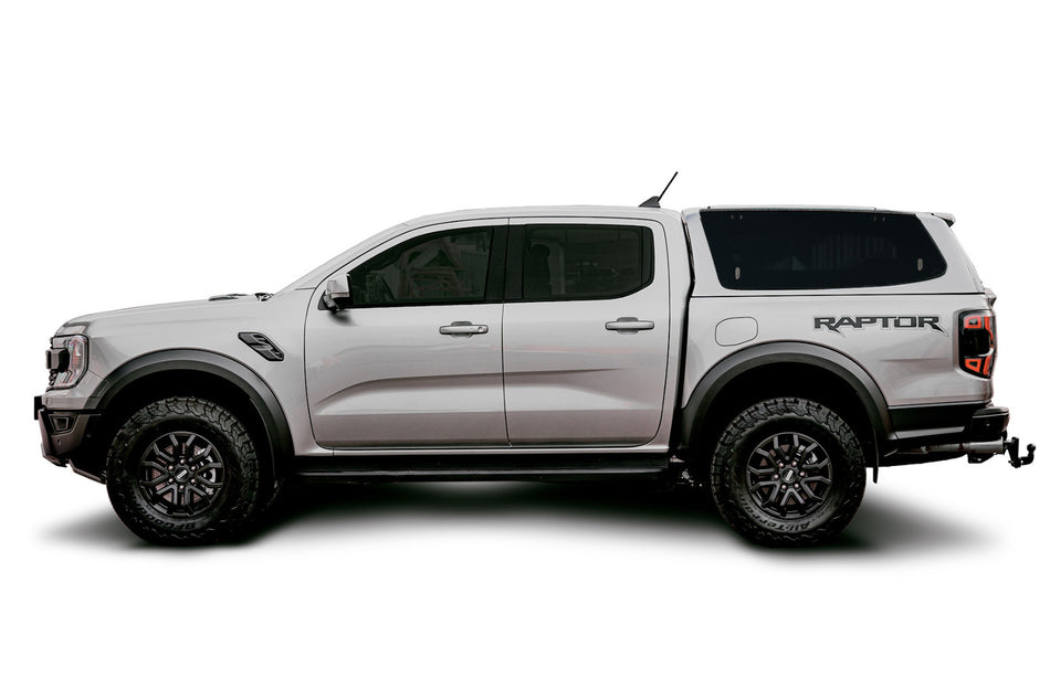 Trda streha RH5 PROFI+ (stranska dvižna steklena vrata), Ford Ranger / Raptor 2023+, Double Cab